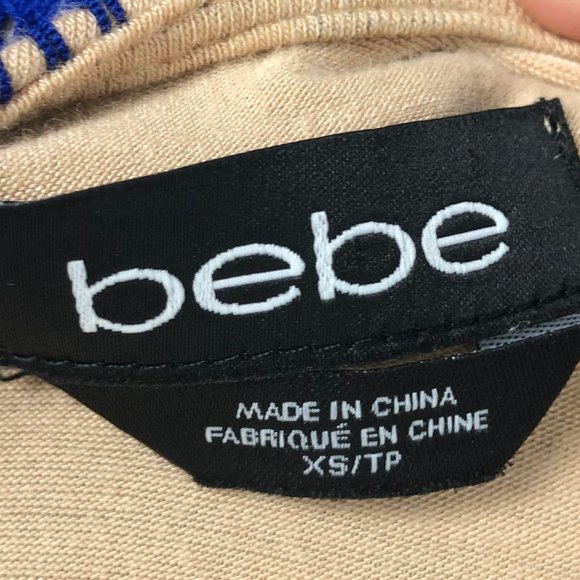 Bebe Royal Blue Lace Low Back Dress - Picture 7 of 8